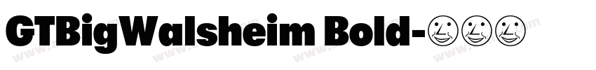GTBigWalsheim Bold字体转换